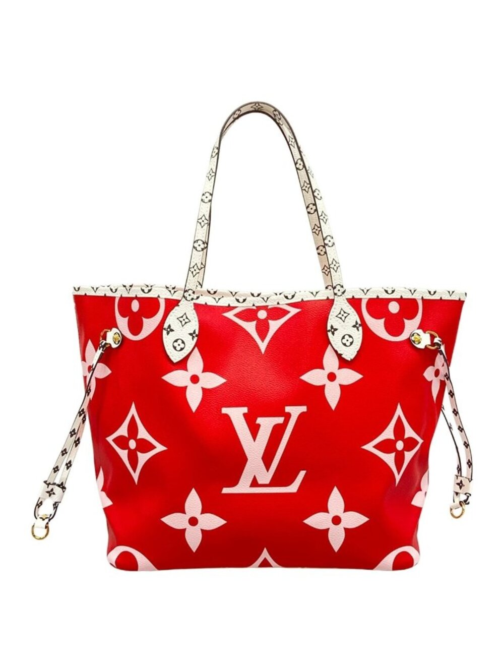 Louis Vuitton Tote Bag Giant Monogram Neverfull MM Rouge